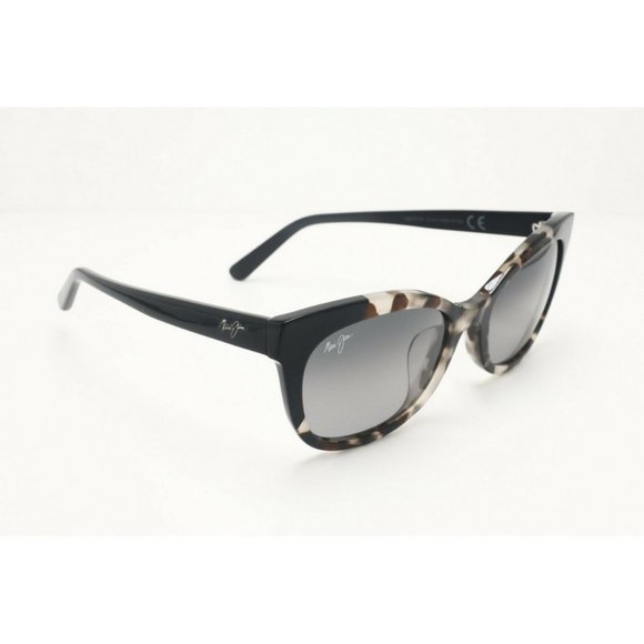 Maui Jim Ilima MJ-759-61 Cat Eye Black Tortoise Sunglasses Gray Polarized Lenses main image 4